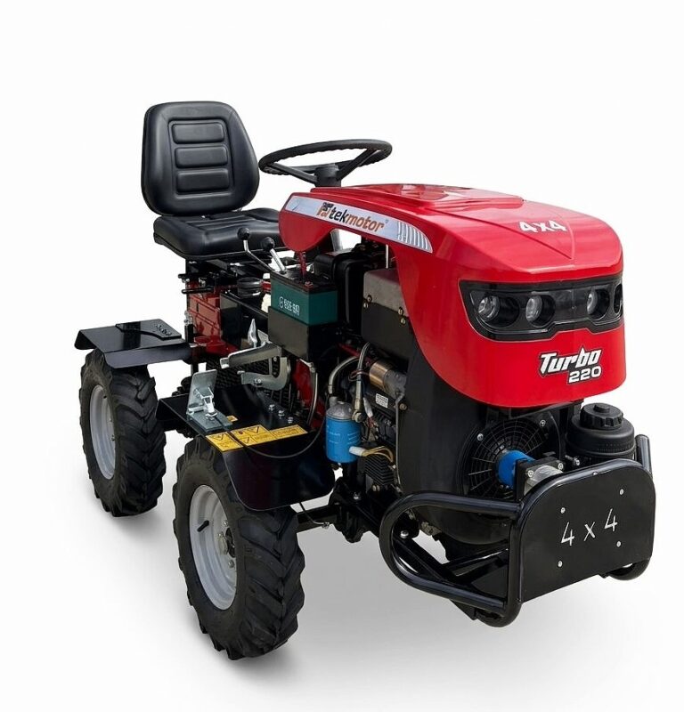 Tek Motor Turbo 220 4x4 Mini Traktör